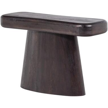 WOOOD Amco Sidetable - Mango Hout - Zwart - 76x120x40