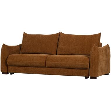 WOOOD Jonne 3-Zits Slaapbank - Chennile - Bruin - 92x233x105 product