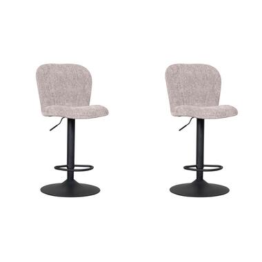 LABEL51 Barkruk Vino - Naturel - Elite - Gaslift - set van 2