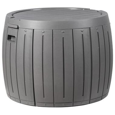 PRINOS - Kussenbox - Grijs - ⌀ 56 cm - Synthetisch materiaal