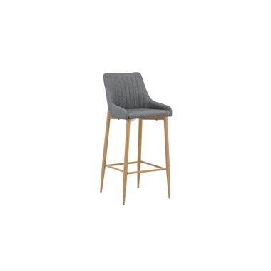 Barkruk Donkergrijs Metaal - Plaza - Set van 2 product