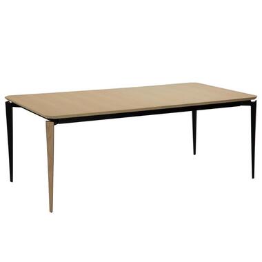 Hioshop Edge Dan-Form eetkamertafel met uitschuif 100x200/300 cm incl 2 platen