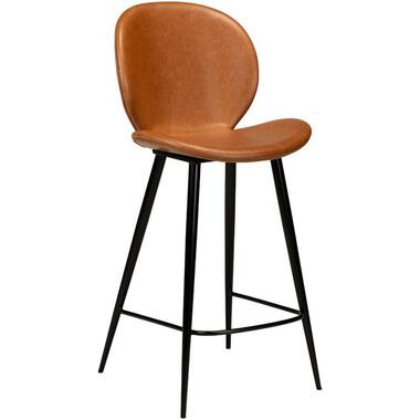 Hioshop Cloud Dan-Form counterstoel PU-kunstleer lichtbruin