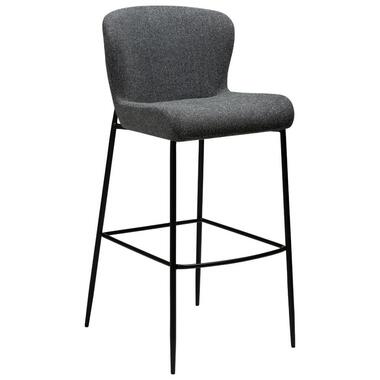 Hioshop Glam Dan-Form barstoel bouclé donkergrijs