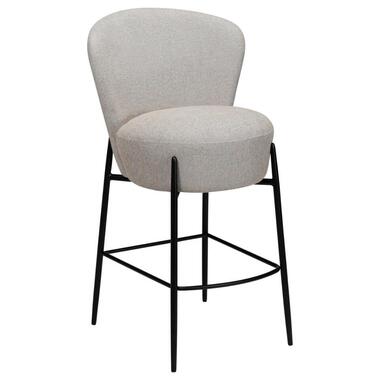 Hioshop Orbit Dan-Form counterstoel bouclé lichtgrijs