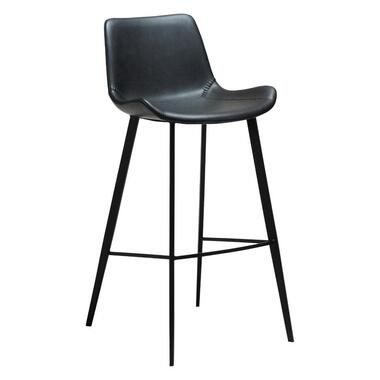 Hioshop Hype Dan-Form barstoel PU-kunstleer zwart