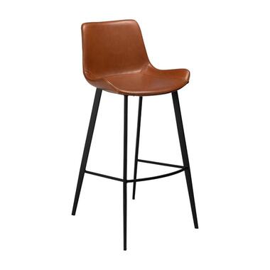 Hioshop Hype Dan-Form barstoel PU-kunstleer lichtbruin