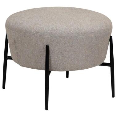 Hioshop Orbit Dan-Form poef bouclé lichtgrijs