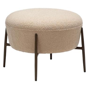 Hioshop Orbit Dan-Form poef bouclé offwhite