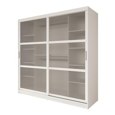 Meubella - Kledingkast Fessaro - Wit - 200 cm product