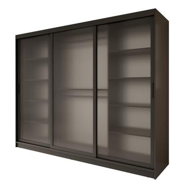 Meubella - Kledingkast Fessaro - Zwart - 250 cm product