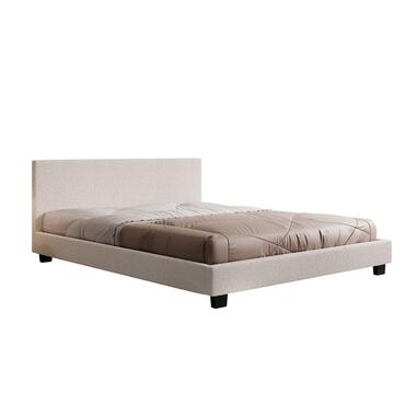 Meubella - Tweepersoonsbed George - Wit Teddystof - 180x200 cm product