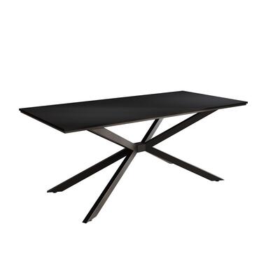 Meubella - Eetkamertafel Faithley - Zwart - 190 cm product