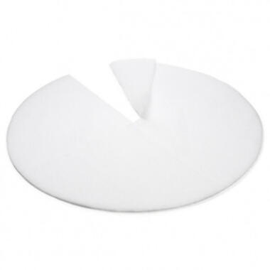 Decoris kerstboomrok - wit - 150 cm - vilt - rond