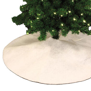 Feeric Christmas Kerstboomrok wit 100 cm vilt rond