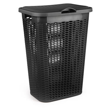 Plasticforte Wasmand Ventilation - zwart - kunststof - 51L