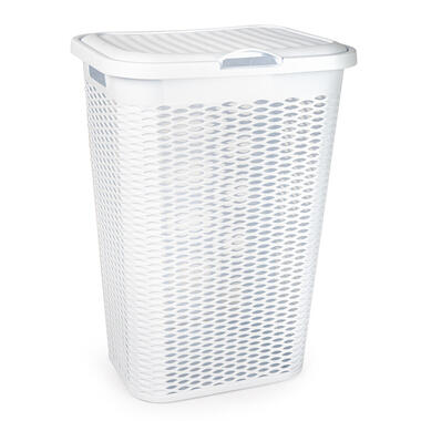 Plasticforte Wasmand Ventilation - wit - kunststof - 51L