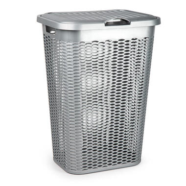 Plasticforte Wasmand Ventilation - zilver - kunststof - 51L