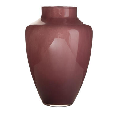 Hakbijl Glass Bloemenvaas Olaf - paars - glas - D24 x H37 cm