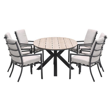 Garden Impressions Senja - Tulli tuinset 7-delig desert sand 220x115cm product