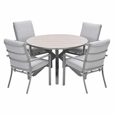 Garden Impressions Senja - Tulli tuinset 5-delig valley sand Ø122x75cm