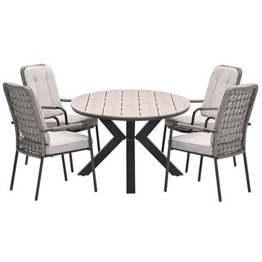 Garden Impressions Aleria - Tulli tuinset 5-delig taupe 180x115 cm product