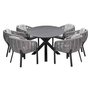 Garden Impressions Padula tuinset 7-delig - Scot tuintafel Napoli grey product