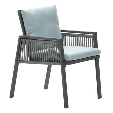 Garden Impressions Brendon lounge dining stoel - licht en mint grijs product