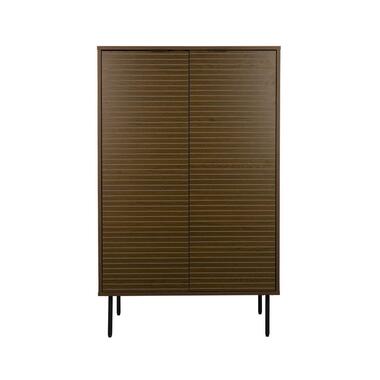 Housecraft Living Flux Opbergkast Hoog Gerookt Eiken - Bruin