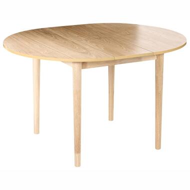 ECHO - Uitschuifbare eettafel - Lichtbruin - 107/137x107cm - MDF