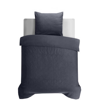 Dekbedovertrek Milano 140x200 - Fluweelzacht Uni Design - Antraciet
