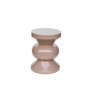 Bijzettafel Rond Roze Staal 36x36x47cm Brix