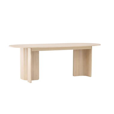 Eettafel Rond - Naturel - 220x100x75cm - Tyresö