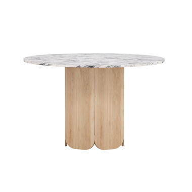 Eettafel Rond - Lichtgrijs - 120x120x75cm - Tekla