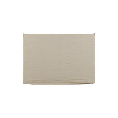 Hoofdbordhoes Beige Stof - 180x140x10cm - Signe