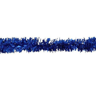 Gerimport Kerstslinger blauw folie lametta 150 x 5 cm