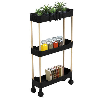 Modern Spirit Keuken/badkamer trolley - 3 laags - 40 x 70 cm