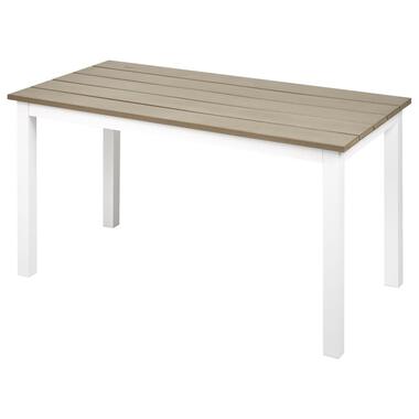MESSINA - Salontafel - Lichthout/Wit - 96 x 52 cm - Plastichout