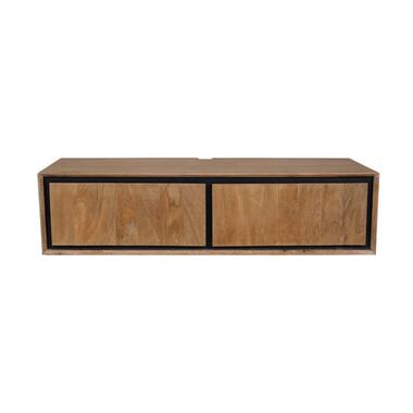 StarFurn - Zwevend tv-meubel RichWood 120 cm - naturel