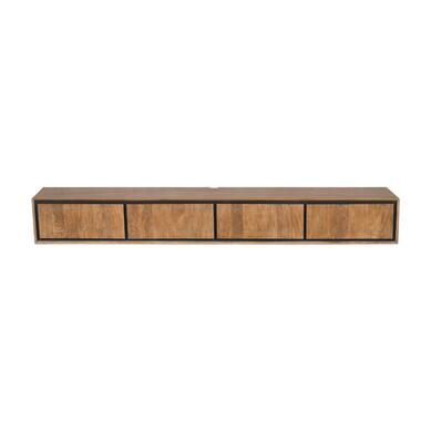 StarFurn - Zwevend tv-meubel RichWood 240 cm - naturel