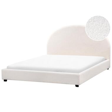 VAUCLUSE - Tweepersoonsbed - Gebroken wit - 160 x 200 cm - Bouclé