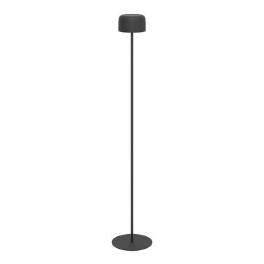 EGLO Roccanova-L Vloerlamp - Solar - 120 cm - Zwart - Oplaadbaar