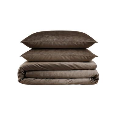 Dekbedovertrek Velvet Cartier 200x220 - Fluweelzacht Uni Design - Taupe