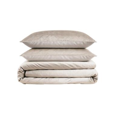 Dekbedovertrek Velvet Cartier 200x220 - Fluweelzacht Uni Design - Crème