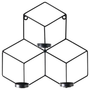 TAROUCA - Wandkandelaar - Zwart - IJzer