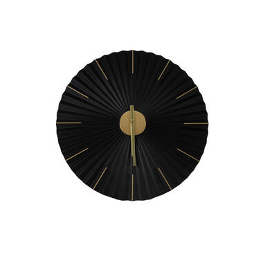 Art for the Home Klok Luxe zwart en goud Hangende Klok Origami 59cm