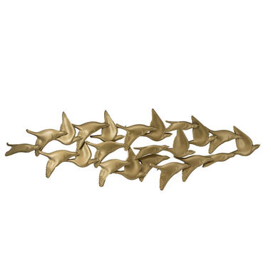 Art for the Home Metal Art Gouden Vogels 112cmx36cm