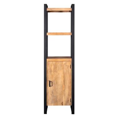 StarFurn - Boekenkast Boaz met 1 deur - 55 cm - naturel