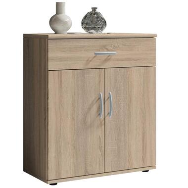 Commode Viviane 60cm met 2 deuren 1 lade eik