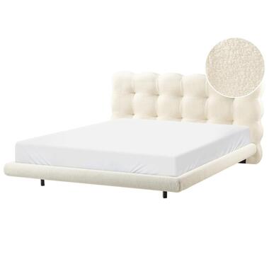 SOULISSE - Tweepersoonsbed - Off-white - 160 x 200 cm - Bouclé